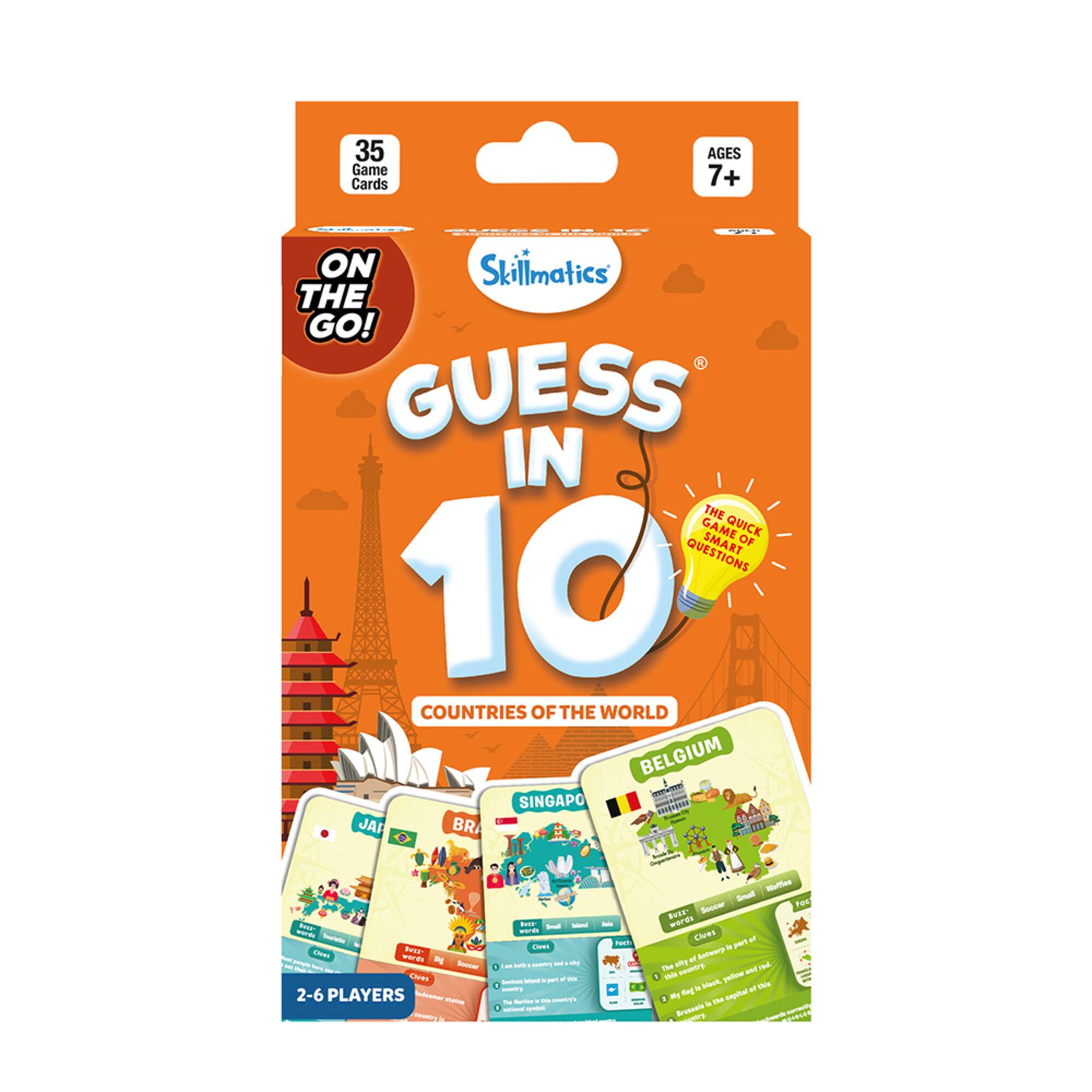 Skillmatics® Guess in 10® Countries of the World Card Game